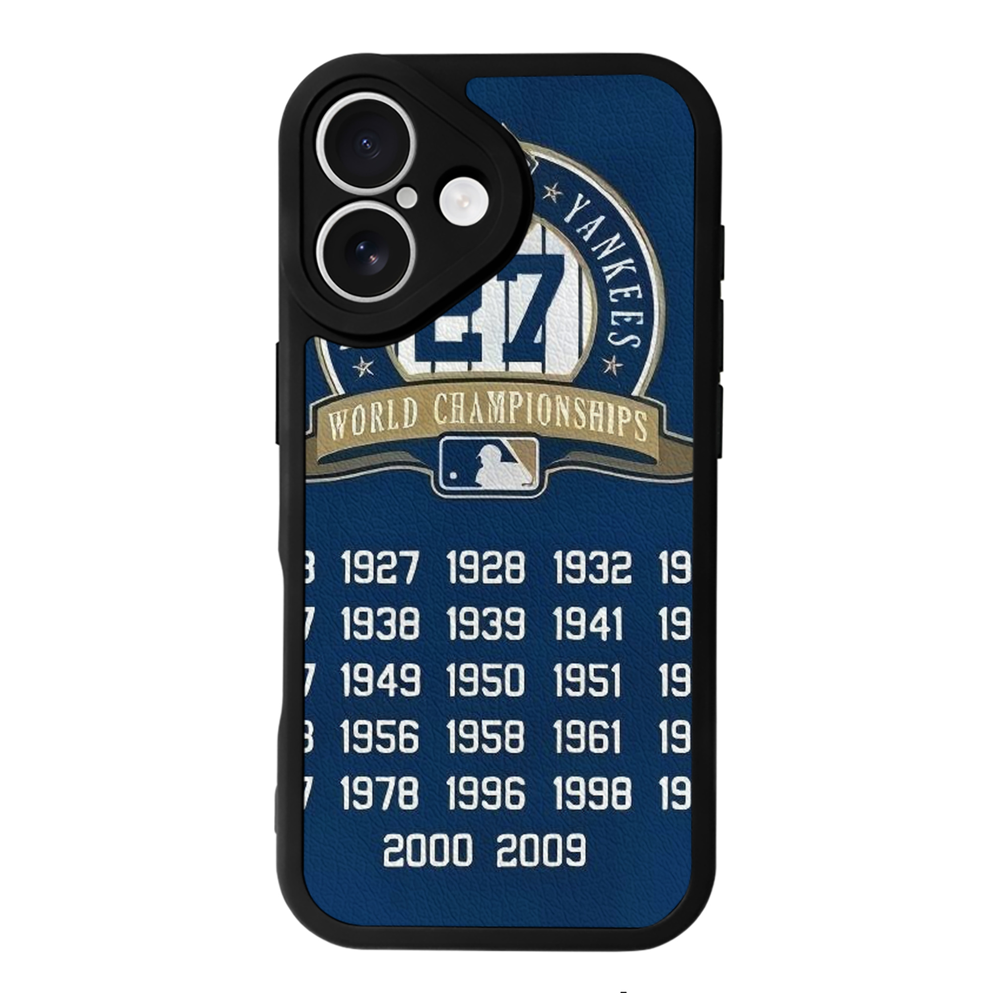 New York Yankees 144 IPhone 16 Silicone Leather Case – UV Print, Lambskin Texture – Perfect Fit, Wireless Charging Compatible, Scratch Resistant, Precise Cutouts – Stylish Protection For IPhone 16